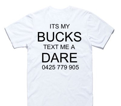 Custom AS Colour 100% Cotton White T-Shirt