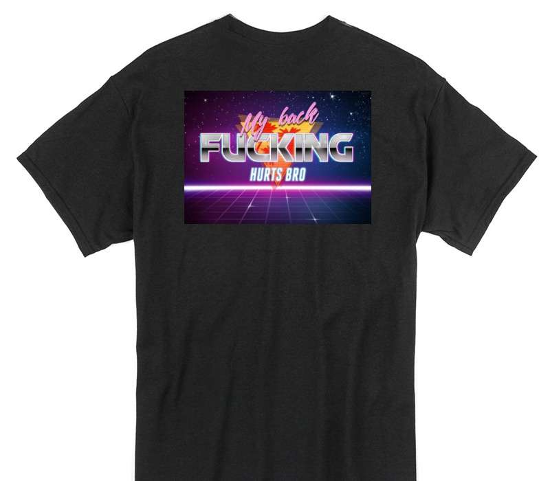 Custom Gildan 100% Cotton Black T-Shirt