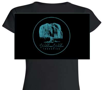Custom Womens Soft Style 100% Cotton Black T-Shirt