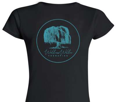 Custom Womens Soft Style 100% Cotton Black T-Shirt