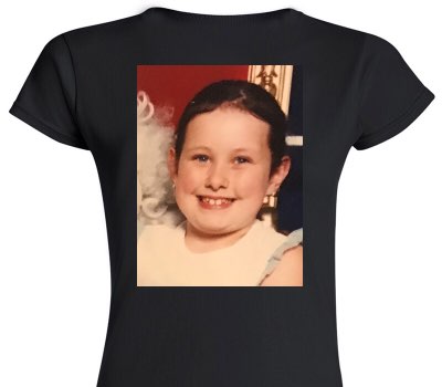 Custom Womens Soft Style 100% Cotton Black T-Shirt