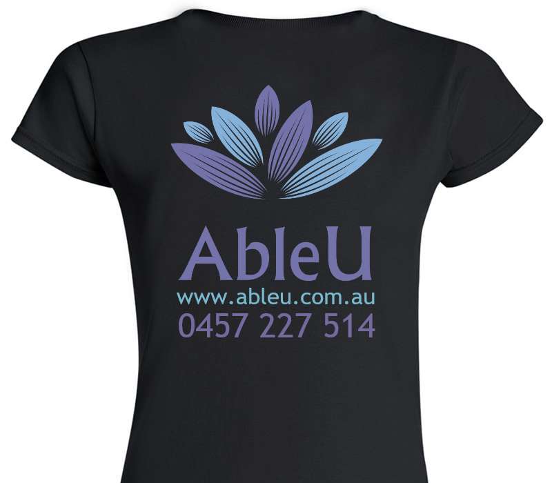 Custom Womens Soft Style 100% Cotton Black T-Shirt