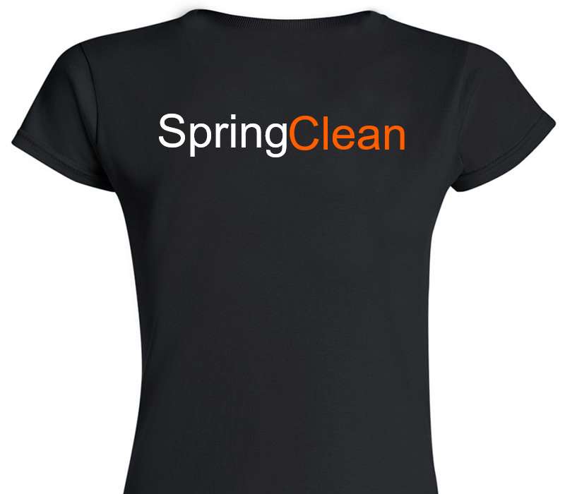 Custom Womens Soft Style 100% Cotton Black T-Shirt