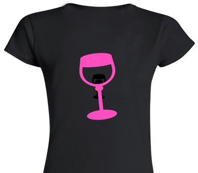 Custom Womens Soft Style 100% Cotton Black T-Shirt