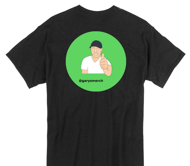 Custom Gildan 100% Cotton Black T-Shirt