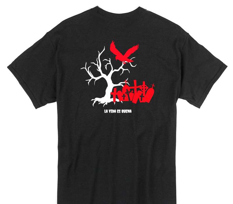 Custom Gildan 100% Cotton Black T-Shirt