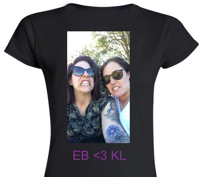 Custom Womens Soft Style 100% Cotton Black T-Shirt
