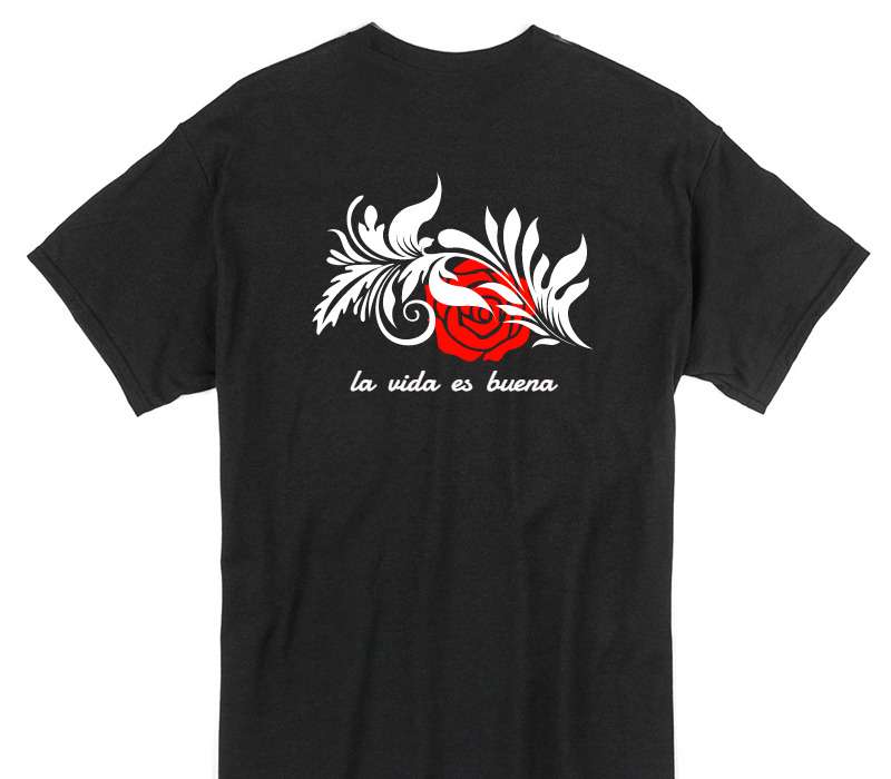 Custom Gildan 100% Cotton Black T-Shirt
