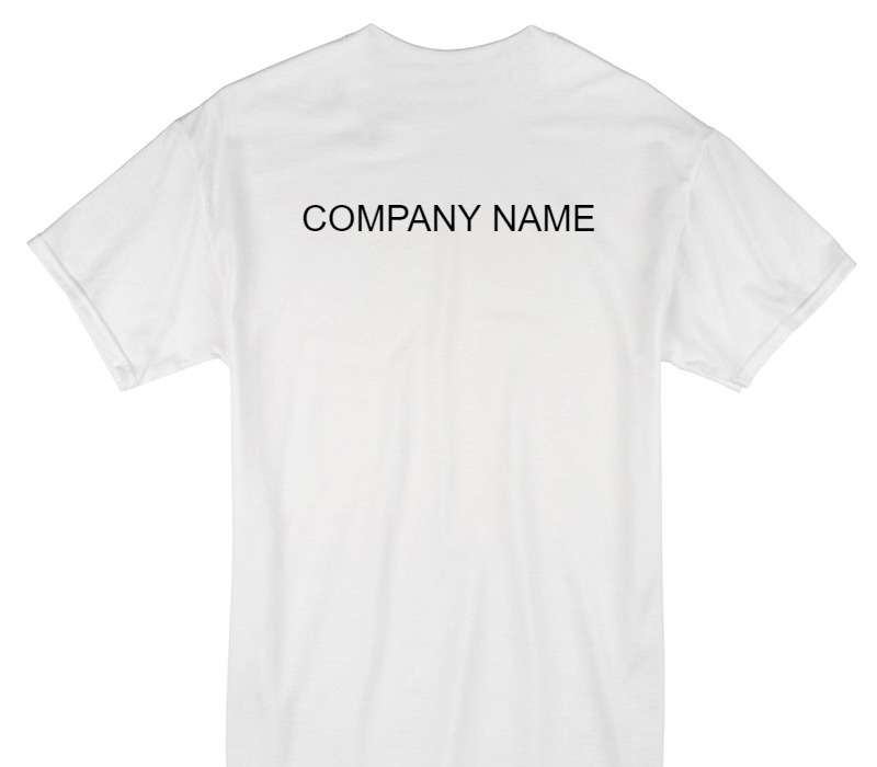 Custom Gildan 100% Cotton White T-Shirt