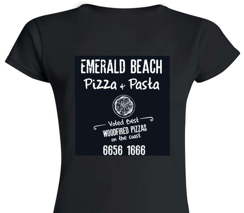 Custom Womens Soft Style 100% Cotton Black T-Shirt