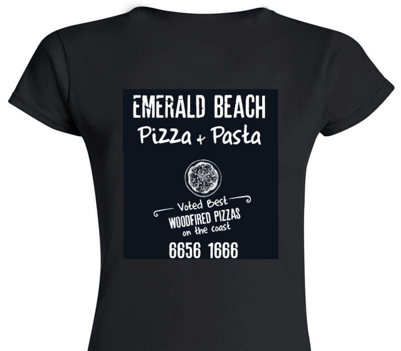 Custom Womens Soft Style 100% Cotton Black T-Shirt