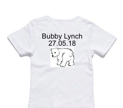 Custom AS Colour White Baby T-Shirt