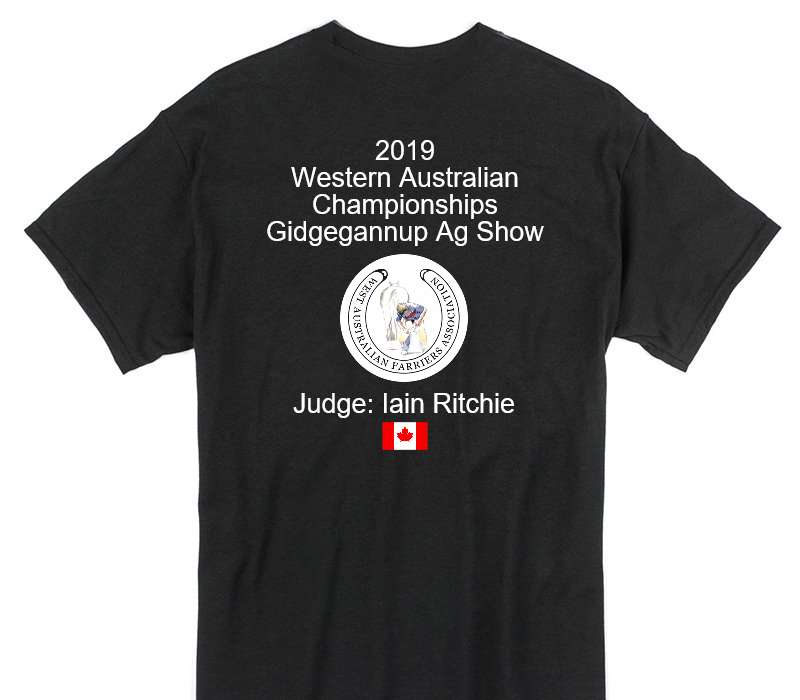 Custom Gildan 100% Cotton Black T-Shirt