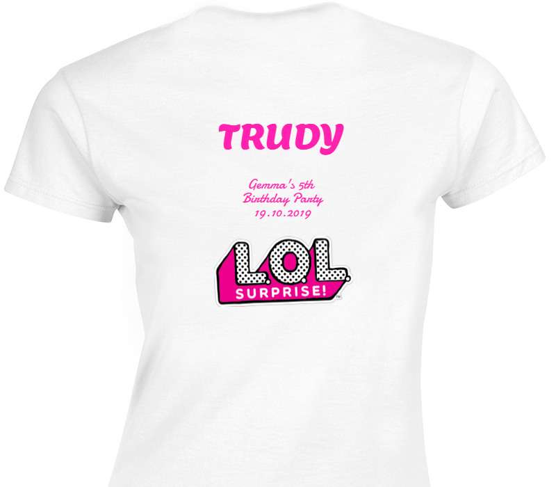 Custom Womens Soft Style 100% Cotton White T-Shirt