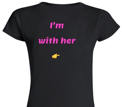 Custom Womens Soft Style 100% Cotton Black T-Shirt