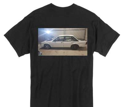 Custom Gildan 100% Cotton Black T-Shirt