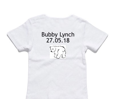 Custom AS Colour White Baby T-Shirt