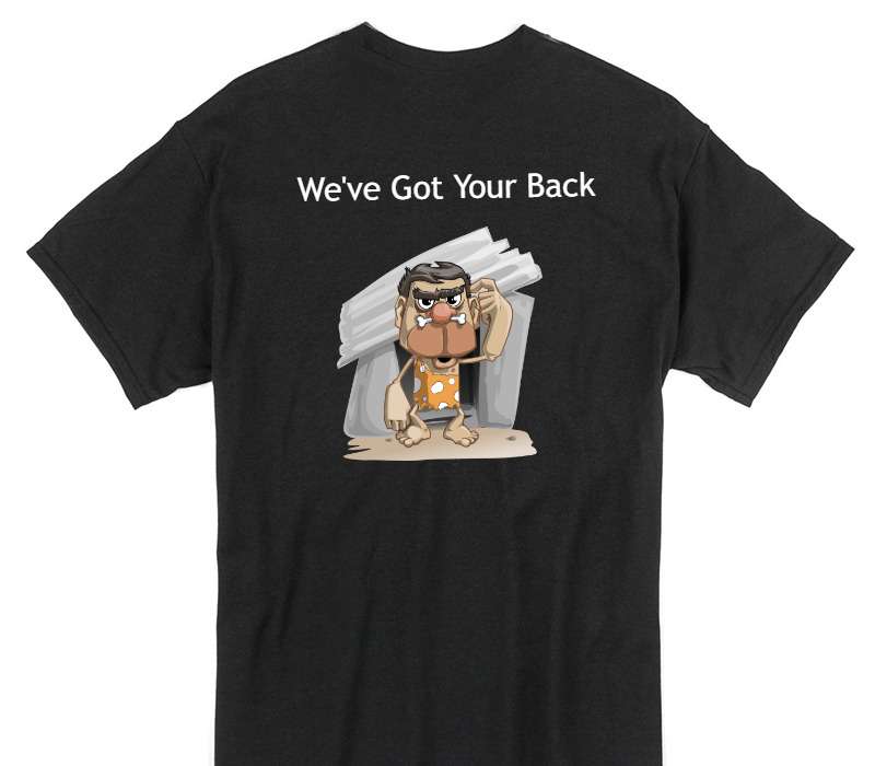 Custom Gildan 100% Cotton Black T-Shirt