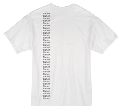 Custom Gildan 100% Cotton White T-Shirt