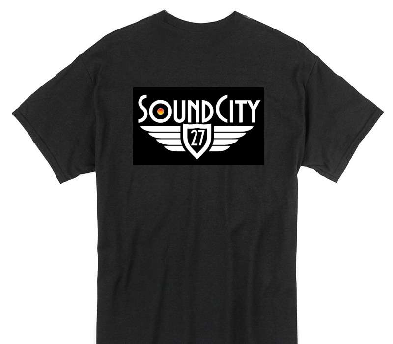 Custom Gildan 100% Cotton Black T-Shirt
