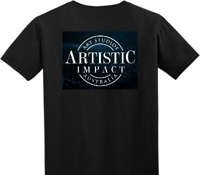 Custom Adult Soft Style 100% Cotton Black T-Shirt