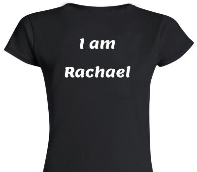 Custom Womens Soft Style 100% Cotton Black T-Shirt