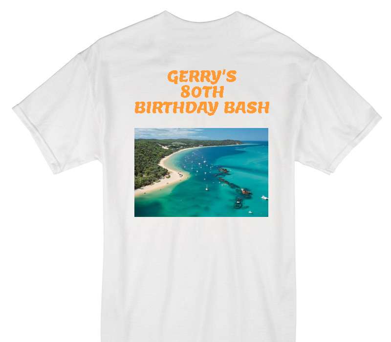 Custom Gildan 100% Cotton White T-Shirt