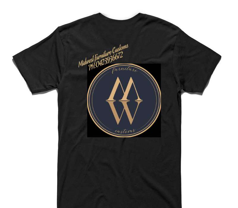 Custom AS Colour 100% Cotton Black T-Shirt