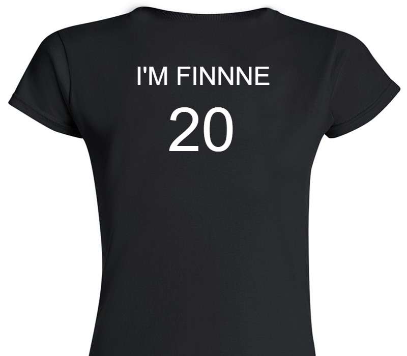 Custom Womens Soft Style 100% Cotton Black T-Shirt