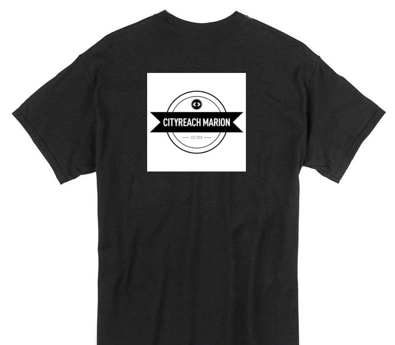 Custom Gildan 100% Cotton Black T-Shirt