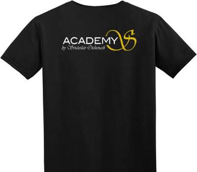 Custom Adult Soft Style 100% Cotton Black T-Shirt
