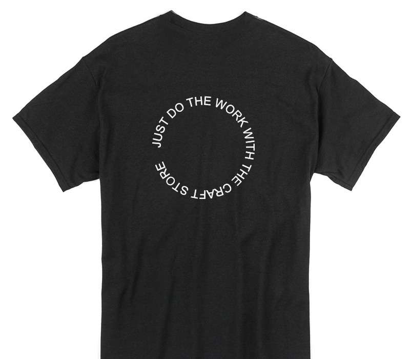 Custom Gildan 100% Cotton Black T-Shirt
