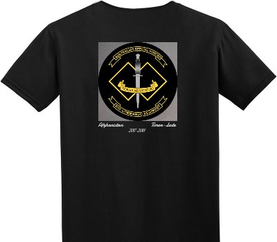 Custom Adult Soft Style 100% Cotton Black T-Shirt