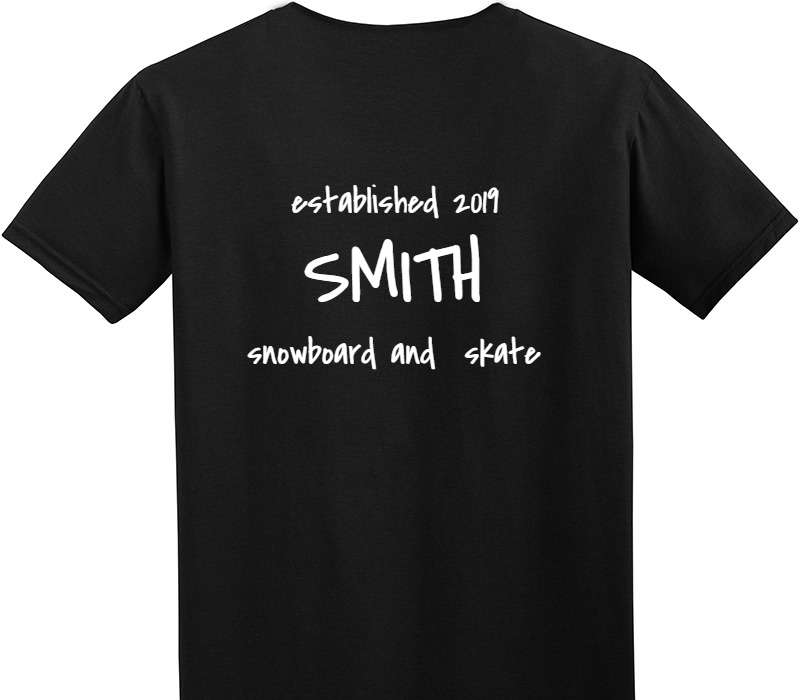 Custom Adult Soft Style 100% Cotton Black T-Shirt