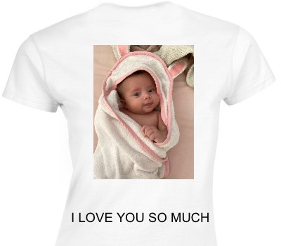 Custom Womens Soft Style 100% Cotton White T-Shirt