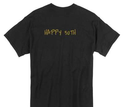 Custom Gildan 100% Cotton Black T-Shirt
