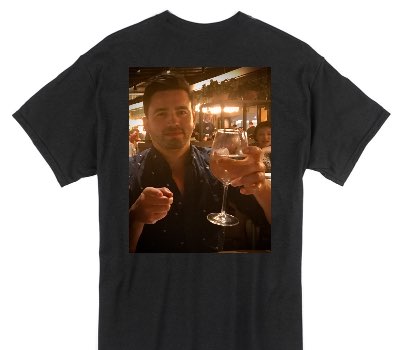 Custom Gildan 100% Cotton Black T-Shirt