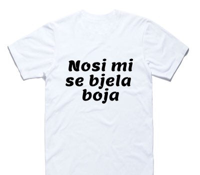 Custom AS Colour 100% Cotton White T-Shirt