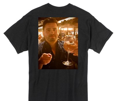 Custom Gildan 100% Cotton Black T-Shirt