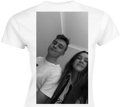 Custom Womens Soft Style 100% Cotton White T-Shirt