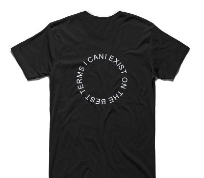 Custom AS Colour 100% Cotton Black T-Shirt