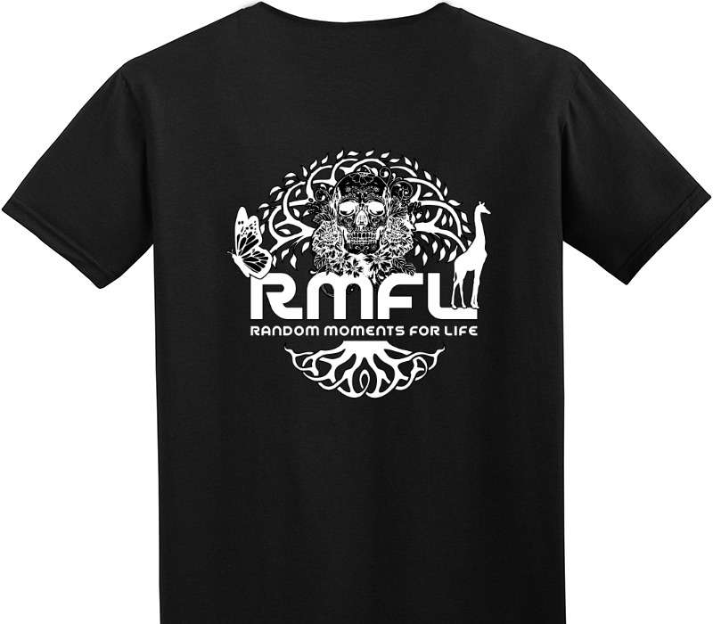 Custom Adult Soft Style 100% Cotton Black T-Shirt