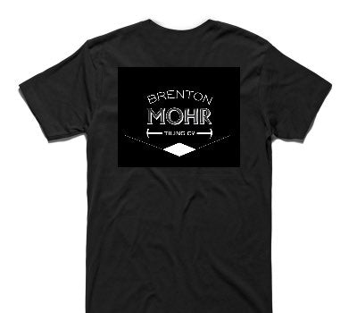 Custom AS Colour 100% Cotton Black T-Shirt