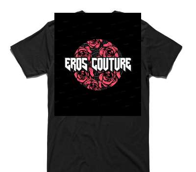 Custom AS Colour 100% Cotton Black T-Shirt