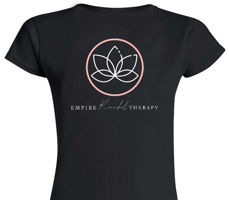 Custom Womens Soft Style 100% Cotton Black T-Shirt