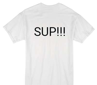 Custom Gildan 100% Cotton White T-Shirt