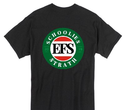 Custom Gildan 100% Cotton Black T-Shirt