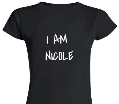 Custom Womens Soft Style 100% Cotton Black T-Shirt