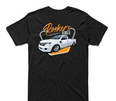 Custom AS Colour 100% Cotton Black T-Shirt
