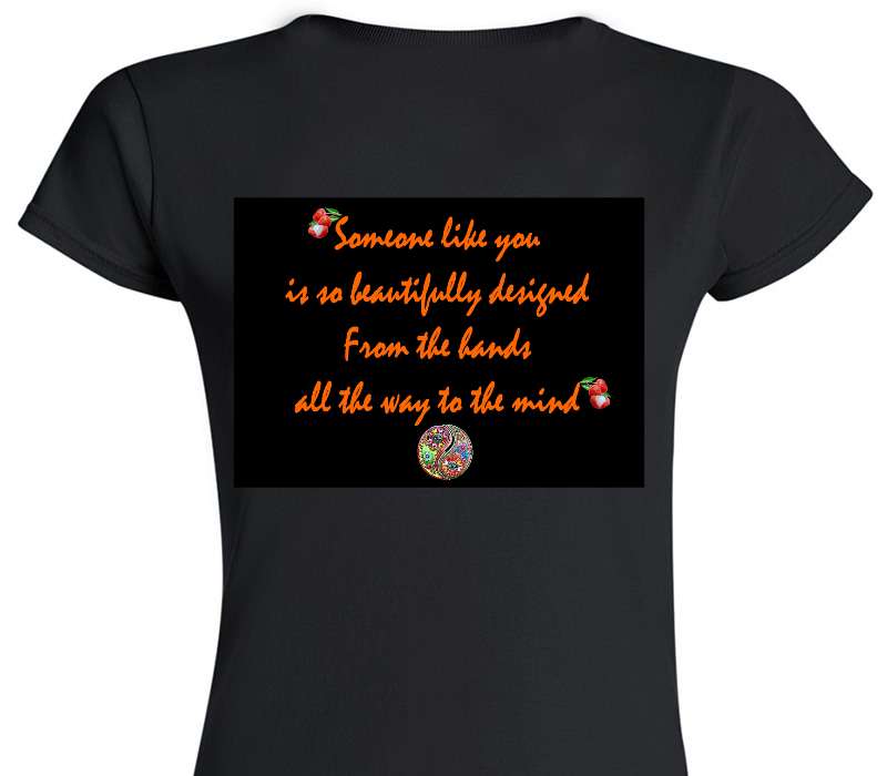 Custom Womens Soft Style 100% Cotton Black T-Shirt